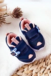 Dziecięce Sportowe Buty Na Rzep Befado 516P090 Granatowo-Różowe