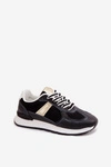 Sneakersy Damskie Z Eko Skóry Czarne Kelira