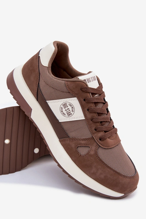 Buty Sportowe Sneakersy Męskie Big Star TT174353 Brązowe