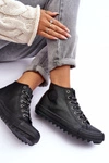 Trampki Damskie Big Star Wysokie Ocieplane Czarne EE274110