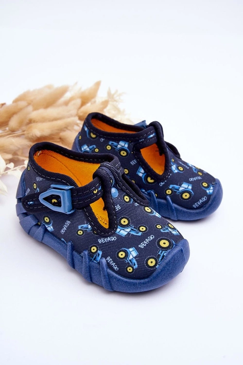 Buty Papcie Befado Chłopięce 110P477 Granatowe