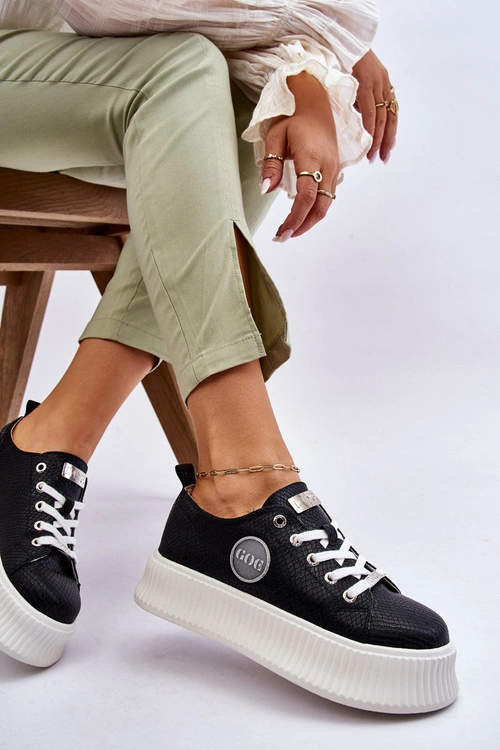 Damskie Sneakersy Buty Sportowe GOE JJ2N4127 Czarne