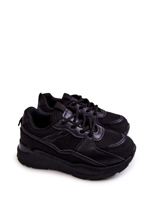 Dziecięce Sportowe Buty Sneakersy Czarne Kizzie