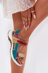 Skórzane Sandały Damskie Sportowe McKeylor 95347 Multikolor