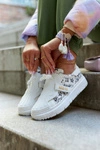 Damskie Sportowe Buty Sneakersy Biało-Czarne Your Dreams