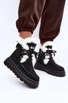 Śniegowce Damskie Z Naturalnego Zamszu Lee Cooper LCJ-25-01-3737 Czarne