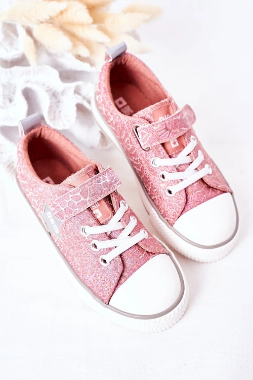 Dziecięce Trampki Na Rzep BIG STAR HH374027 Różowe