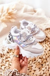 Dziecięce Sportowe Buty Sneakersy Białe Rommie