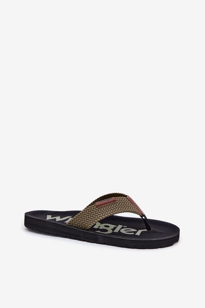 Klapki Japonki Męskie WRANGLER ZANE FLIPFLOP MEN LOW 20251044.20251044.57B Zielone