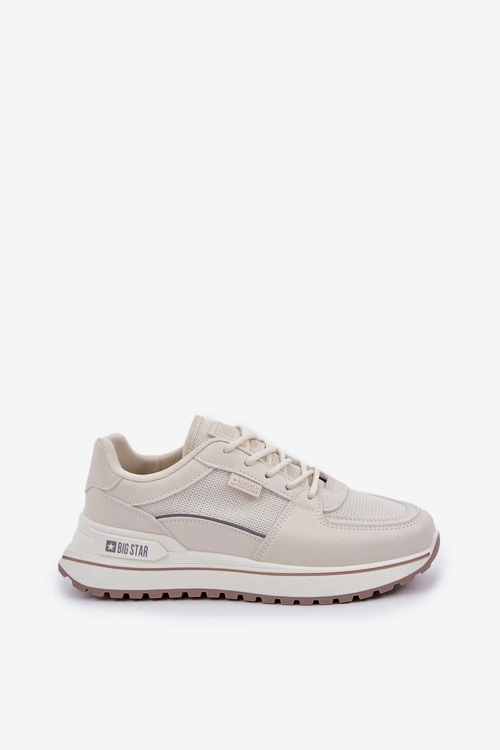 Sneakersy Damskie Big Star NN274A088 Jasnobeżowe