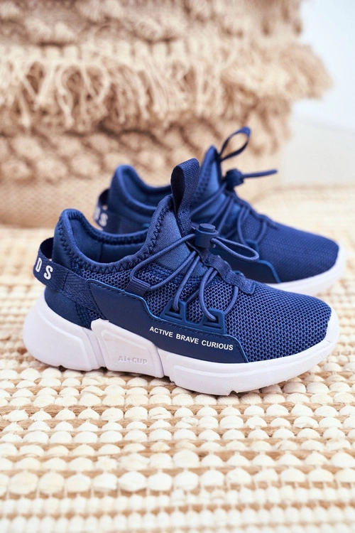 Sportowe Buty Dziecięce Młodzieżowe Granatowe ABCKIDS B012210073