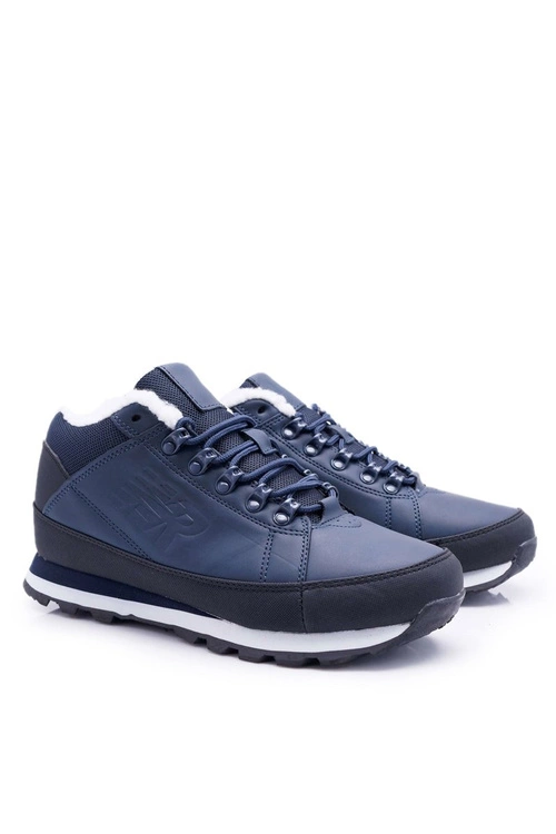 Trekkingowe Męskie Buty Wysokie Outdoor Granat Noriginals
