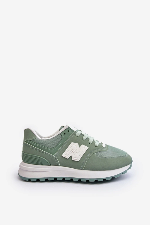 Buty Sportowe Sneakersy Damskie Zielone Lifari