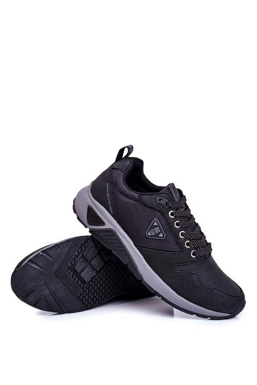 Sportowe Męskie Buty Sneakersy Big Star Czarne GG174350