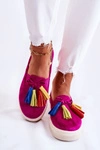 Damskie Tenisówki Trampki Slip-On Fuksja Venira