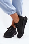 Lekkie Wsuwane Buty Sportowe Damskie Materiałowe Big Star UU274057 Czarne