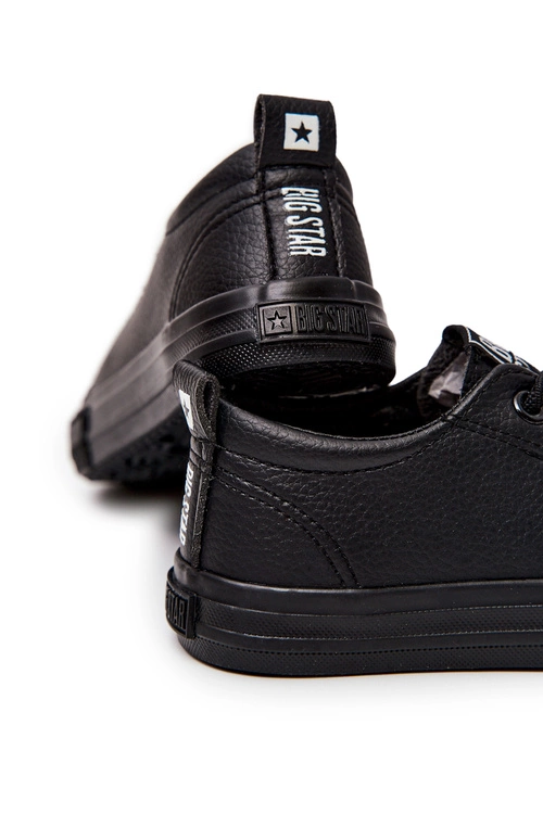 Skórzane Trampki Big Star JJ374025 Czarne