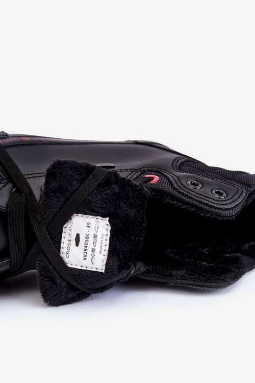 Damskie Wysokie Trampki Cross Jeans KK2R4058C Czarne