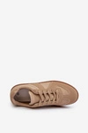 Damskie Niskie Sneakersy Beżowe Braidn