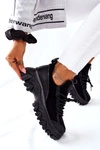 Damskie Sportowe Buty Sneakersy Czarne Miles