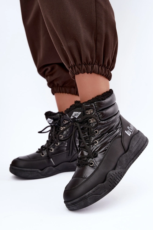 Sznurowane Śniegowce Trapery Lee Cooper LCJ-44-4562 Czarne