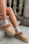 Śniegowce Na Platformie Z Futerkiem Big Star UU274202 Camel