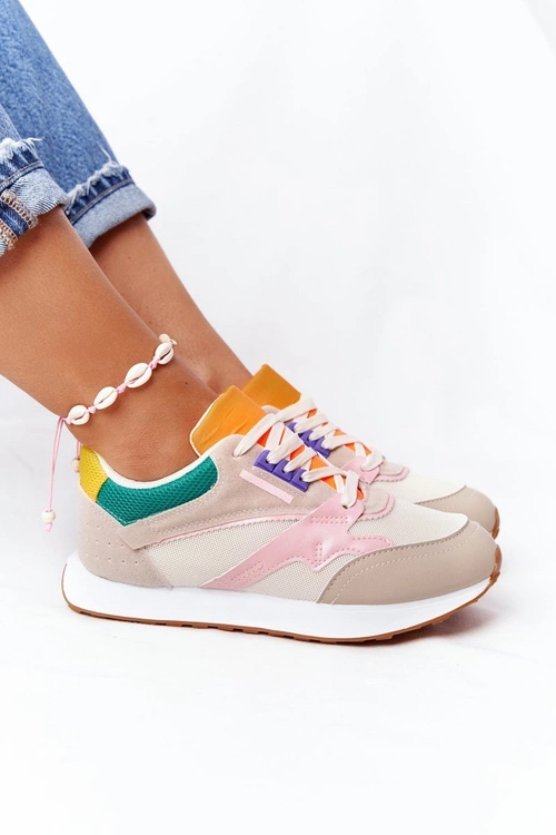 Damskie Sportowe Buty Sneakersy Beżowe After Hours