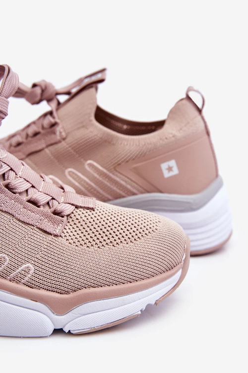 Damskie Wsuwane Buty Sportowe Memory Foam System Big Star LL274A141 Nude
