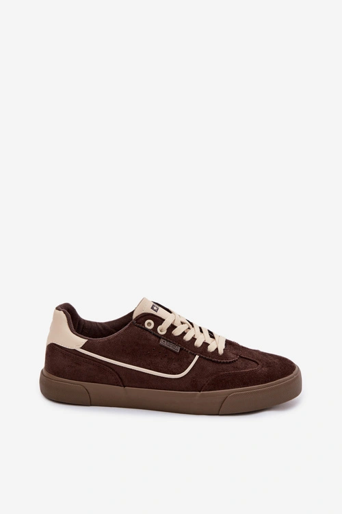 Sneakersy Męskie Big Star TT174092 Czekoladowe