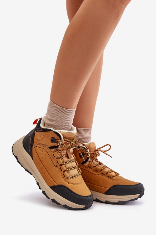 Buty Trekkingowe Młodzieżowe Ocieplane McKeylor 14011 Camel