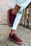 Sneakersy Damskie Big Star UU274242 Bordowe