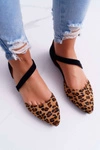 Lu Boo Baleriny W Szpic Zamsz Leopard Carana