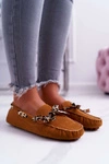 Mokasyny Damskie Lu Boo Wygodne Camel Plummy