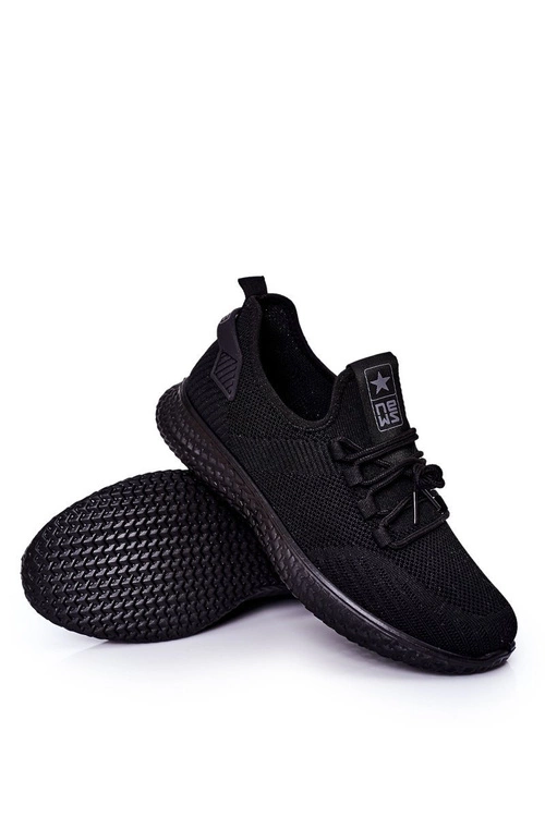 Męskie Sportowe Buty Slip-On Czarne Ryan