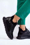 Damskie Lekkie Wsuwane Sneakersy Czarne Soroco
