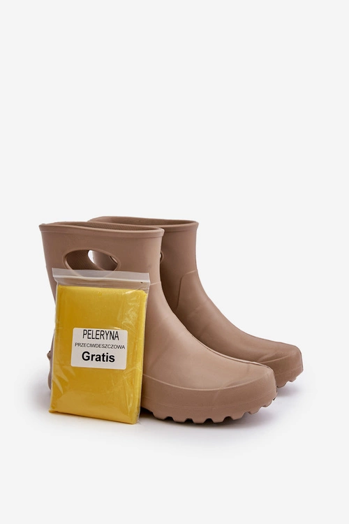 Kalosze Damskie Wodoszczelne LEMIGO GARDEN 752 Camel