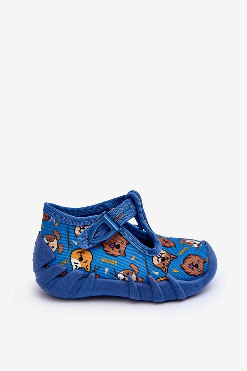 Buty Papcie Befado Zwierzątka 110P478 Niebieskie