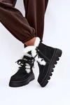Śniegowce Damskie Z Naturalnego Zamszu Lee Cooper LCJ-25-01-3737 Czarne