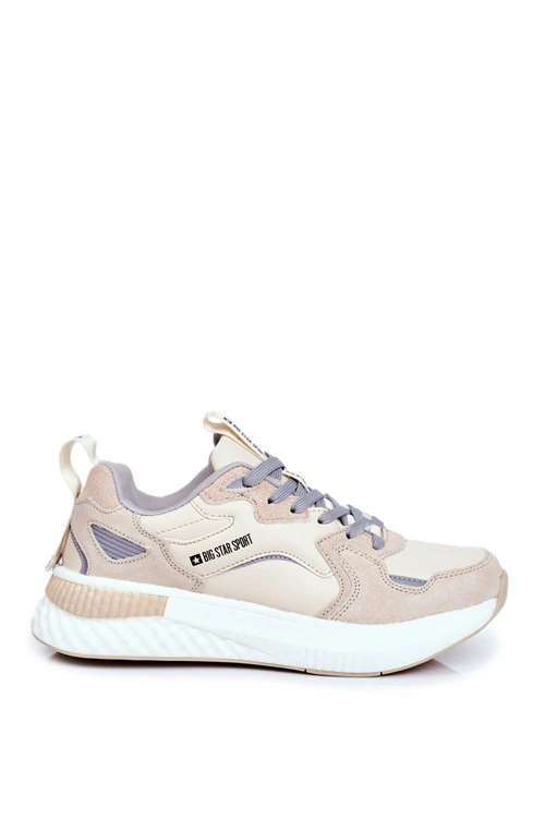 Sportowe Męskie Buty Big Star Beżowe GG174465