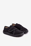 Kapcie Dziecięce Chłopięce Na Rzep Barefoot Froddo G1700438-15 Czarne