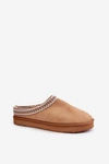Wygodne Obuwie Domowe Kapcie Z Haftem Damskie Inblu FX000021 Camel