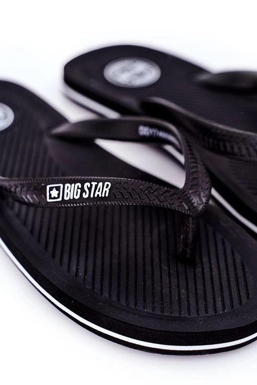 Męskie Klapki Japonki Big Star DD174669 Czarne