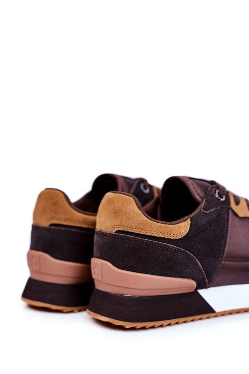 Sportowe Męskie Buty Big Star Brązowe GG174177