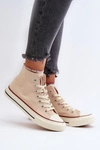 Trampki Damskie Wysokie Big Star NN274278 Beżowe