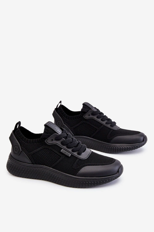 Damskie Wygodne Sneakersy Memory Foam System Big Star LL274414 Czarne