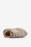 Męskie Sneakersy Big Star NN174067 Memory Foam System Beżowe