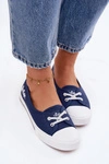 Tenisówki Trampki Damskie Lee Cooper LCW-26-31-4355 Granatowe