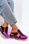 Skórzane Sneakersy Na Koturnie Maciejka 06853-15 Czarne