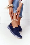 Ażurowe Espadryle Big Star HH276004 Granatowe