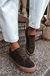 Sneakersy Damskie Big Star UU274243 Czekoladowe